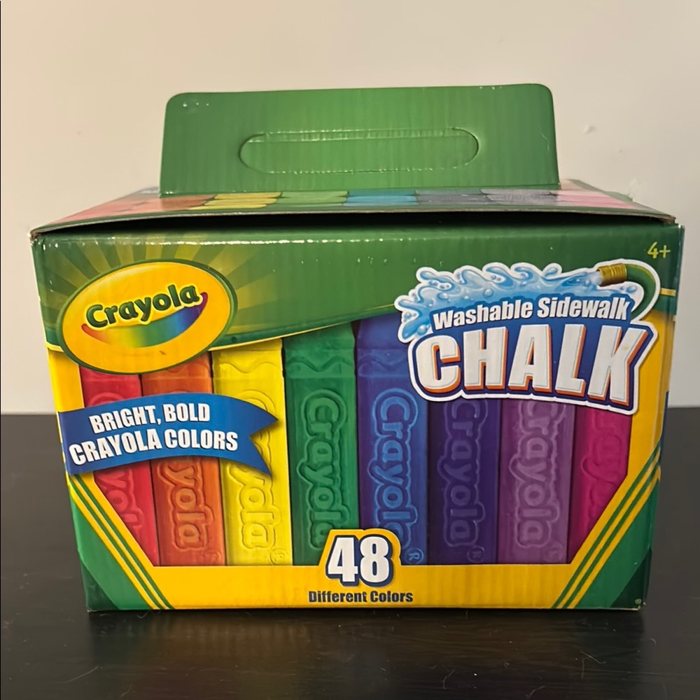 New - Crayola Washable Sidewalk Chalk, 48ct.